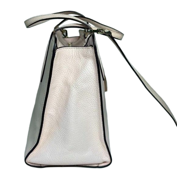 KATE SPADE NEW YORK Rowe Crossbody Satchel Pink Pebbled Leather Medium Purse - Picture 6 of 17